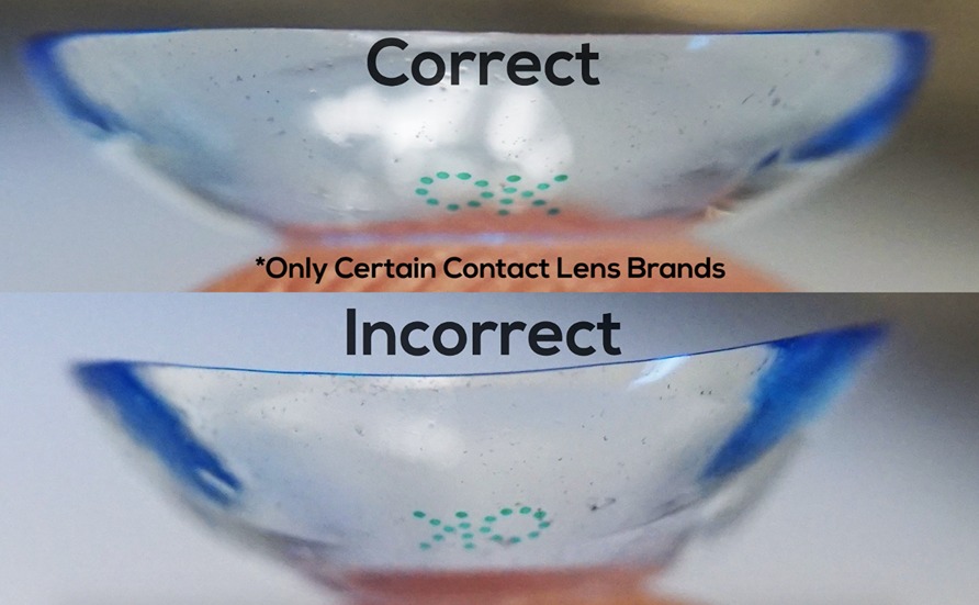 Inside Out Marking Contact Lens