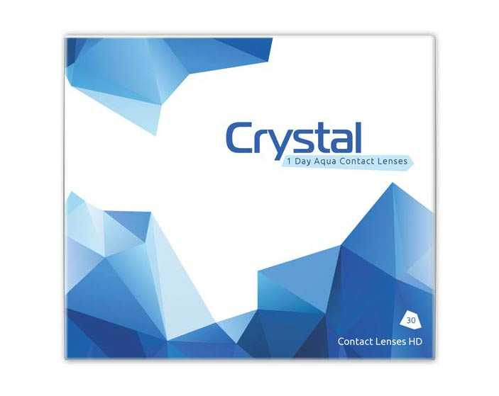 Crystal Aqua daily contact lenses